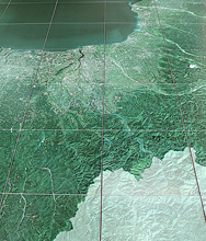 全県衛星写真フロアパネル